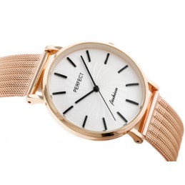 WOMEN'S WATCH PERFECT E334 - mesh (zp932f) + BOXZEGAREK DAMSKI PERFECT E334 - siatka (zp932f) + BOX