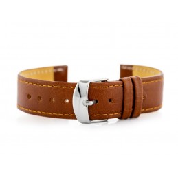 W44L brown leather watch strap - 24mmPasek skórzany do zegarka W44L brąz - 24mm