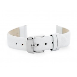 W57 leather watch strap - white - 14mmPasek skórzany do zegarka W57 - biały - 14mm