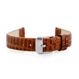 W57 leather watch strap - brown - 16mmPasek skórzany do zegarka W57 - brązowy - 16mm