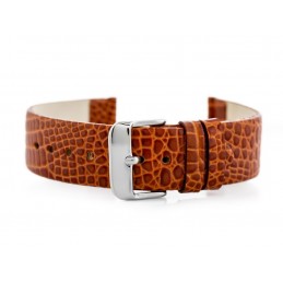 W57 leather watch strap - brown - 18mmPasek skórzany do zegarka W57 - brązowy - 18mm