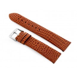 W57 leather watch strap - brown - 18mmPasek skórzany do zegarka W57 - brązowy - 18mm