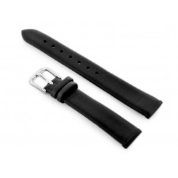Pasek skórzany do zegarka W76 - czarny - 14mmPasek skórzany do zegarka W76 - czarny - 14mm