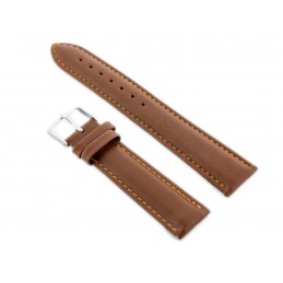 W83L leather watch strap - brown - 22mmPasek skórzany do zegarka W83L - brązowy - 22mm