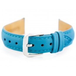 W94 leather watch strap - light blue - 12mmPasek skórzany do zegarka W94 - jasnoniebieski - 12mm