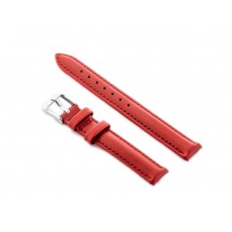 W46 leather watch strap - red - 14mmPasek skórzany do zegarka W46 - czerwony - 14mm