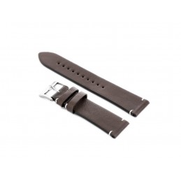 W118 leather watch strap - dark brown - 22mmPasek skórzany do zegarka W118 - ciemny brąz - 22mm