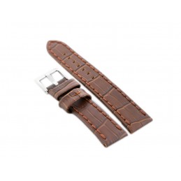 W49 leather watch strap - dark brown - 24mmPasek skórzany do zegarka W49 -  ciemny brąz - 24mm