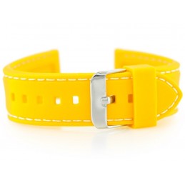 U20 watch rubber strap - yellow 18mmPasek gumowy do zegarka U20 - żółty 18mm