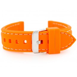 U20 rubber watch strap - orange 18mmPasek gumowy do zegarka U20 - pomarańcz 18mm