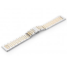 Pacific Model 4 bracelet - silver and gold 22mmBransoleta Pacific Model 4 - srebrno-złota 22mm