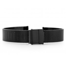 Pacific M6 bracelet - HQ mesh - black 12mmBransoleta Pacific M6 - siatka HQ - czarna 12mm