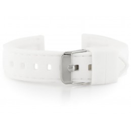 U20 rubber watch strap - white 20mmPasek gumowy do zegarka U20 - biały 20mm