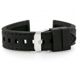 U20 rubber watch strap - black 18mmPasek gumowy do zegarka U20 - czarny 18mm