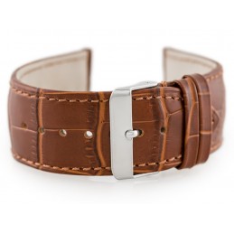 W64 leather watch strap - brown - 24mmPasek skórzany do zegarka W64 - brązowy - 24mm