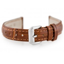 W64 leather watch strap - brown - 12mmPasek skórzany do zegarka W64 - brązowy - 12mm