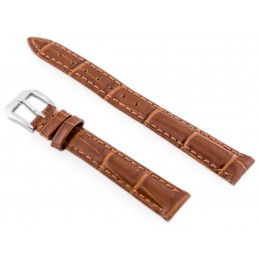 W64 leather watch strap - brown - 12mmPasek skórzany do zegarka W64 - brązowy - 12mm