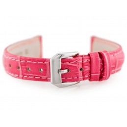 W64 leather watch strap - pink - 14mmPasek skórzany do zegarka W64 - różowy - 14mm