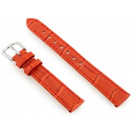 W41 leather watch strap - red - 12mmPasek skórzany do zegarka W41 - czerwony - 12mm