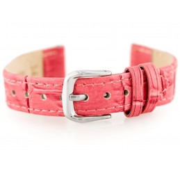 W41 leather watch strap - pink - 16mmPasek skórzany do zegarka W41 - różowy - 16mm