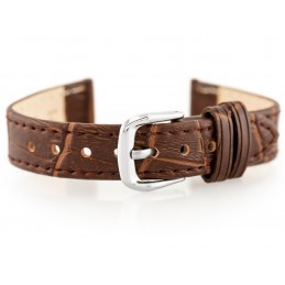 W41 leather watch strap - dark brown - 14mmPasek skórzany do zegarka W41 - ciemny brąz - 14mm