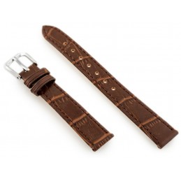 W41 leather watch strap - dark brown - 12mmPasek skórzany do zegarka W41 - ciemny brąz - 12mm