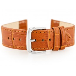W41 leather watch strap - brown - 18mmPasek skórzany do zegarka W41 - brązowy - 18mm