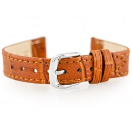 W41 leather watch strap - brown - 16mmPasek skórzany do zegarka W41 - brązowy - 16mm