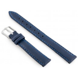 W83 leather watch strap - navy blue - 16mmPasek skórzany do zegarka W83 - granatowy - 16mm