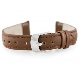 W83 leather watch strap - dark brown - 12mmPasek skórzany do zegarka W83 - ciemny brąz - 12mm
