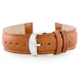 W83 leather watch strap - brown - 20mmPasek skórzany do zegarka W83 - brązowy - 20mm