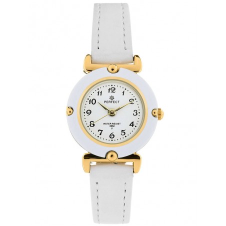 ZEGAREK DZIECIĘCY PERFECT LP152-03 KOMUNIJNY - biały + BOX
