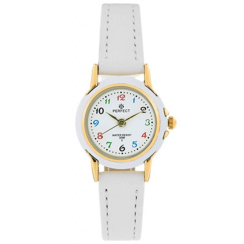 PERFECT COMMUNION CHILDREN'S WATCH +BOX (zp809e)  ZEGAREK DZIECIĘCY PERFECT LP284-01KOMUNIJNY - biały + BOX