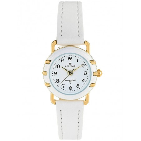 ZEGAREK KOMUNIJNY DZIECIĘCY PERFECT LP033-02  biały + BOX