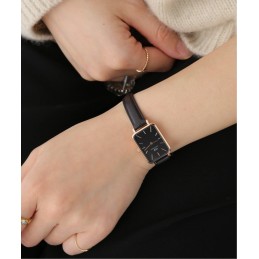 DANIEL WELLINGTON WOMEN'S WATCH DW00100435 - Quadro Pressed Sheffield Rose Gold 20mm + BOXZEGAREK DAMSKI DANIEL WELLINGTON DW00100435 - Quadro Pressed Sheffield Rose Gold 20mm + BOX