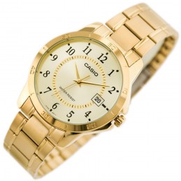 ZŁOTY ZEGAREK MĘSKI CASIO MTP-V004G-9B (zd047a) + BOXZEGAREK MĘSKI CASIO MTP-V004G 9B (zd047a) + BOX