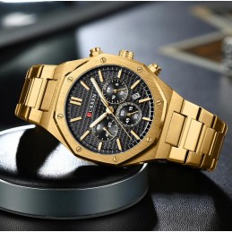 CURREN 8440 MEN'S WATCH (zc047e) + BOXZEGAREK MĘSKI CURREN 8440 CHRONOGRAF (zc047e) + BOX