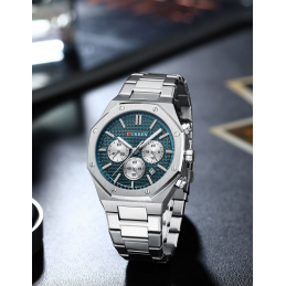 CURREN 8440 CHRONO MEN'S WATCH (zc047a) +BOXZEGAREK MĘSKI CURREN 8440 CHRONOGRAF (zc047a) +BOX