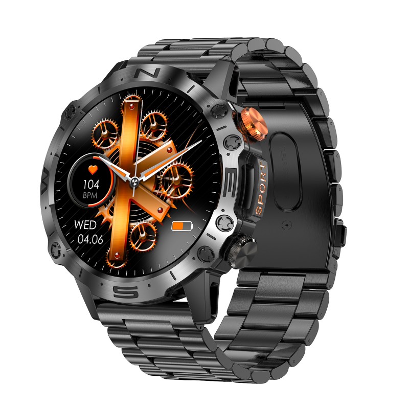 GRAVITY GT20-1 MEN'S SMARTWATCH - AMOLED, ADDITIONAL BELT (sg024a)  SMARTWATCH MĘSKI GRAVITY GT20-1 - AMOLED, DODATKOWY PASEK (sg024a)