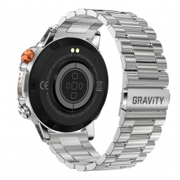 GRAVITY GT20-2 MEN'S SMARTWATCH - AMOLED, ADDITIONAL BELT (sg024b)SMARTWATCH MĘSKI GRAVITY GT20-2 - AMOLED, DODATKOWY PASEK (sg024b)