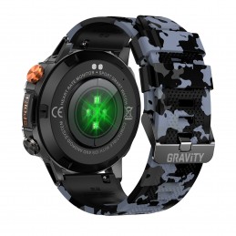 GRAVITY GT20-5 MEN'S SMARTWATCH - AMOLED, ADDITIONAL BELT (sg024e)SMARTWATCH MĘSKI GRAVITY GT20-5 - AMOLED, DODATKOWY PASEK (sg024e)