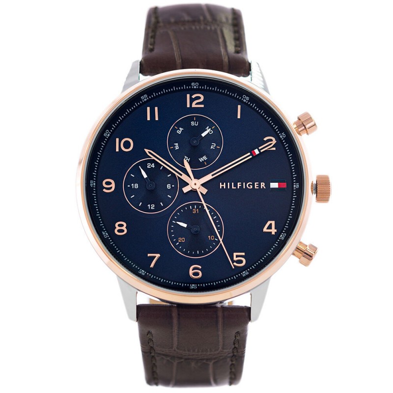 TOMMY HILFIGER LEONARD MEN'S WATCH 1791987 (zf089b) + BOX  ZEGAREK MĘSKI TOMMY HILFIGER LEONARD 1791987 (zf089b) + BOX