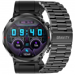 GRAVITY GT21-1 MEN'S SMARTWATCH - BLUETOOTH CALL, ADDITIONAL BELT (sg025a)SMARTWATCH MĘSKI GRAVITY GT21-1 - BLUETOOTH CALL, DODATKOWY PASEK (sg025a)