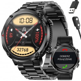 GRAVITY GT21-1 MEN'S SMARTWATCH - BLUETOOTH CALL, ADDITIONAL BELT (sg025a)SMARTWATCH MĘSKI GRAVITY GT21-1 - BLUETOOTH CALL, DODATKOWY PASEK (sg025a)
