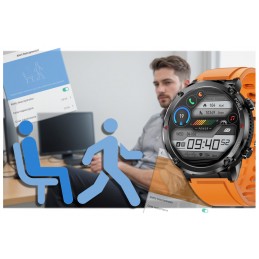 GRAVITY GT21-2 MEN'S SMARTWATCH - BLUETOOTH CALL, ADDITIONAL BELT (sg025b)SMARTWATCH MĘSKI GRAVITY GT21-2 - BLUETOOTH CALL, DODATKOWY PASEK (sg025b)