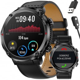 GRAVITY GT21-3 MEN'S SMARTWATCH - BLUETOOTH CALL, ADDITIONAL BELT (sg025c)SMARTWATCH MĘSKI GRAVITY GT21-3 - BLUETOOTH CALL, DODATKOWY PASEK (sg025c)
