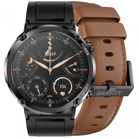 GRAVITY GT21-4 MEN'S SMARTWATCH - BLUETOOTH CALL, ADJUSTABLE BELT (sg025d)
