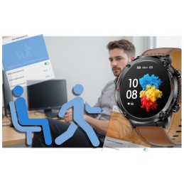 GRAVITY GT21-4 MEN'S SMARTWATCH - BLUETOOTH CALL, ADJUSTABLE BELT (sg025d)SMARTWATCH MĘSKI GRAVITY GT21-4 - BLUETOOTH CALL, DODATKOWY PASEK (sg025d)