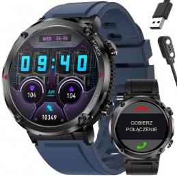 GRAVITY GT21-5 MEN'S SMARTWATCH - BLUETOOTH CALL, ADDITIONAL BELT (sg025e)SMARTWATCH MĘSKI GRAVITY GT21-5 - BLUETOOTH CALL, DODATKOWY PASEK (sg025e)
