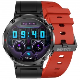 GRAVITY GT21-6 MEN'S SMARTWATCH - BLUETOOTH CALL, ADDITIONAL BELT (sg025f)SMARTWATCH MĘSKI GRAVITY GT21-6 - BLUETOOTH CALL, DODATKOWY PASEK (sg025f)